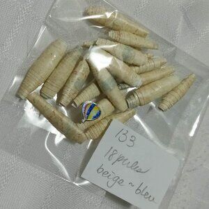 One-of-a-kind handmade/hand rolled paper beads/jewelry making/craft supplies/DIY